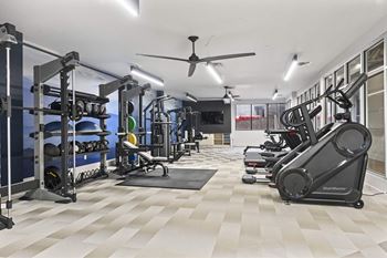 Gym with cardio equipment's